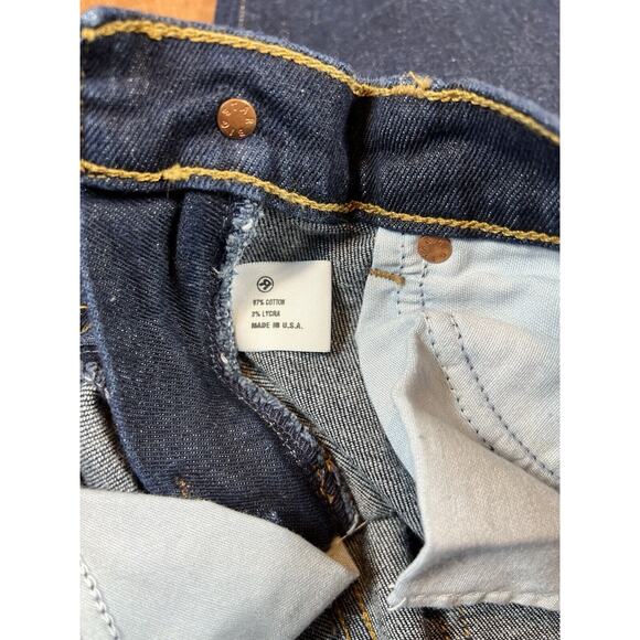 Big Star 25 R Skinny Mid Rise Dark Wash Denim Womens Jeans Minimal Cowgirl Basic - Picture 13 of 15
